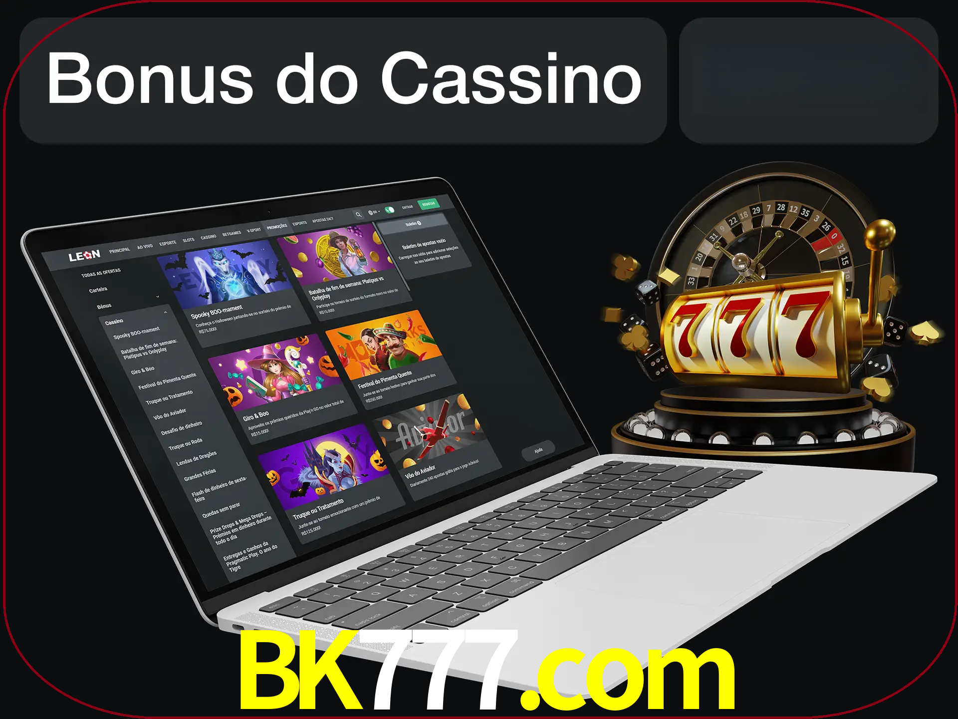 Use o bônus do cassino para começar melhor.