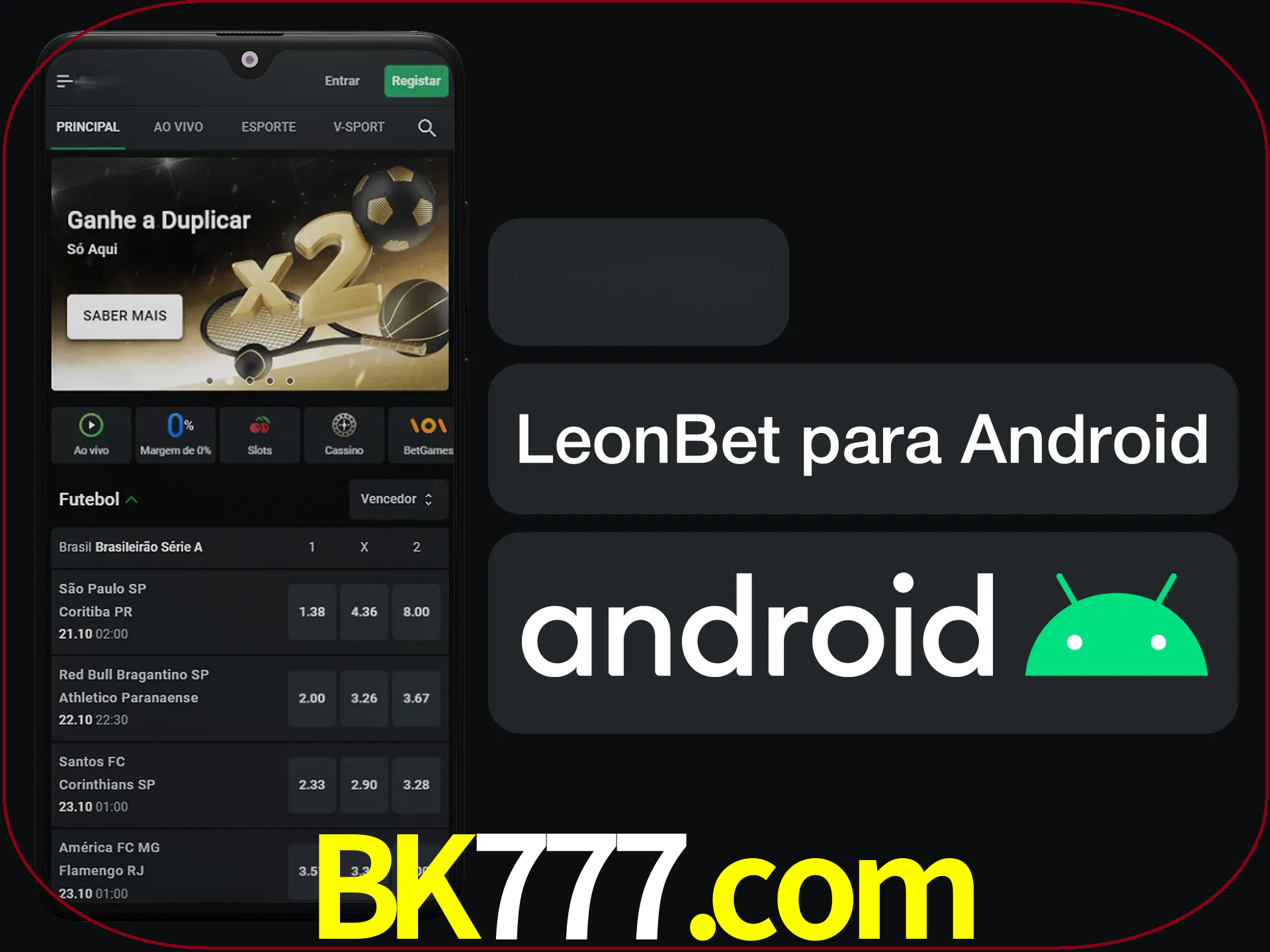 Adquira sua versão poket de LeonBet.